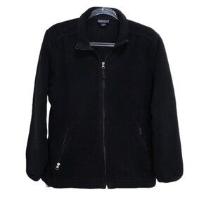 1267 Lands'End Air-Core 200 90's Petite Full Zip Collared Fleece Jacket Sz.LP